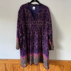 Boho Long Tunic Size 28/30